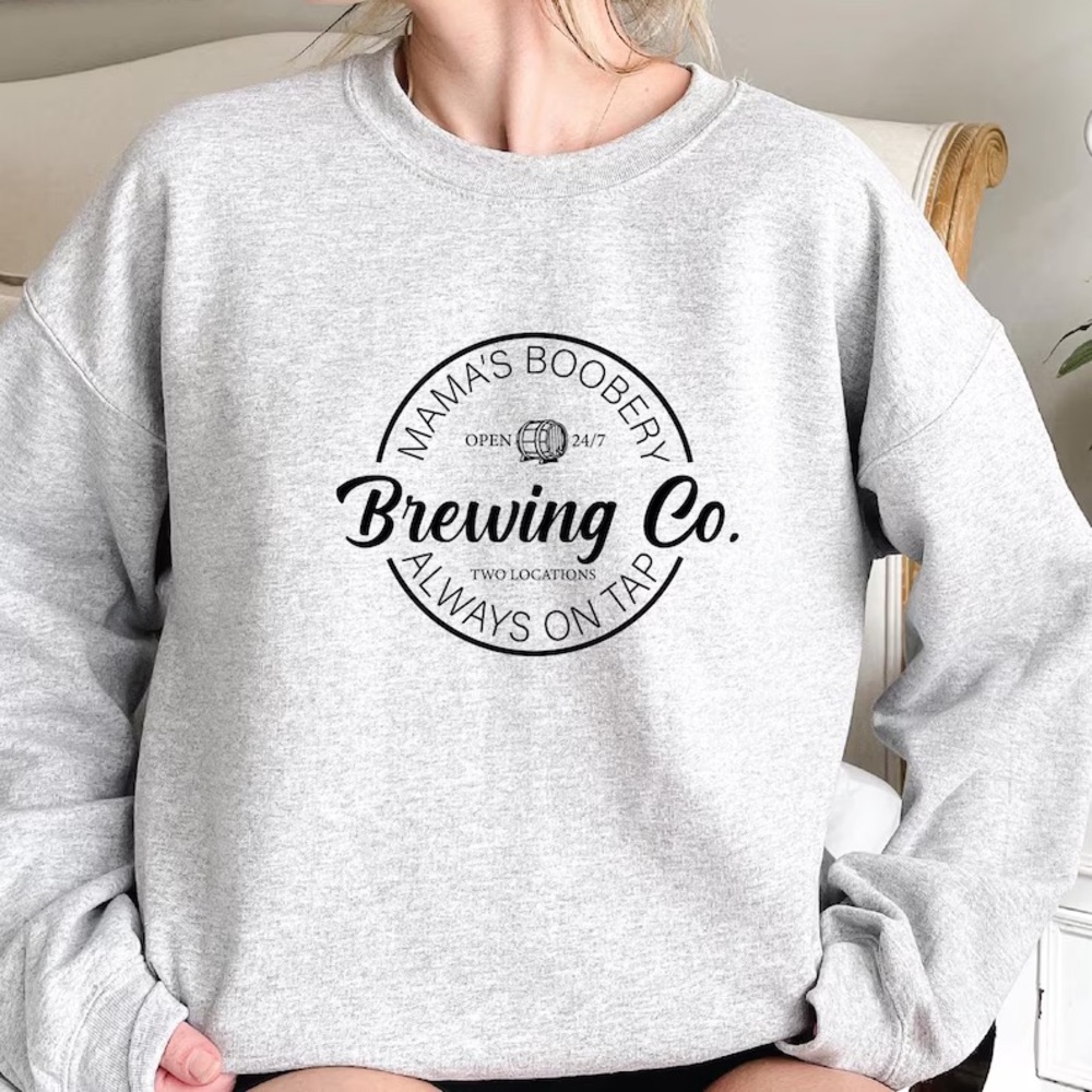 Funny Breastfeeding Mom Crewneck Sweater